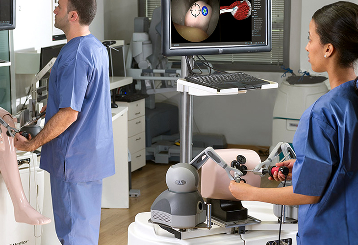 Physicians using Sensable Omni for Simulation
